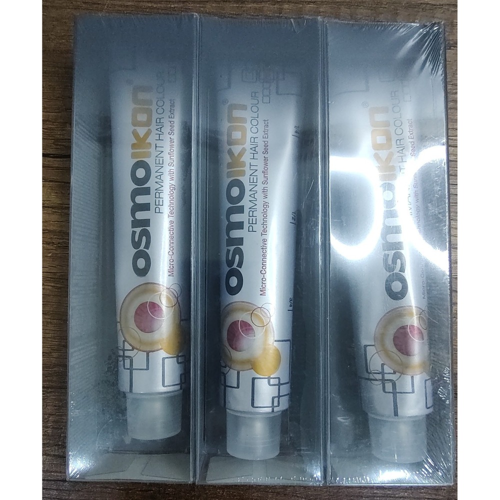 NOS Osmo Ikon Permanent Hair Colour 8.0 Light Blonde 100ml Lot Of 3 V3